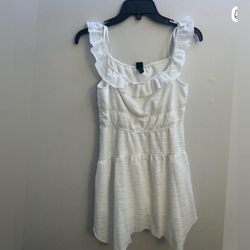 Wild Fable White Ruffled Women's Dress 🌼